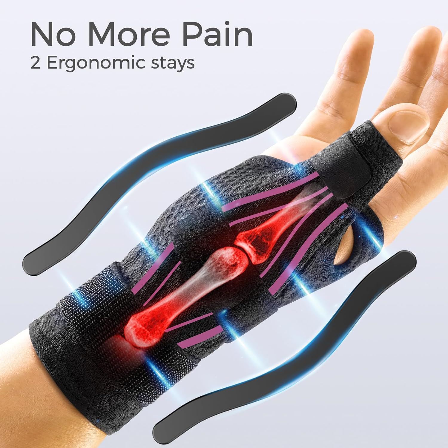 FREETOO Thumb Spica Splint Wrist Hand Brace Support for Arthritis, Trigger Thumb

