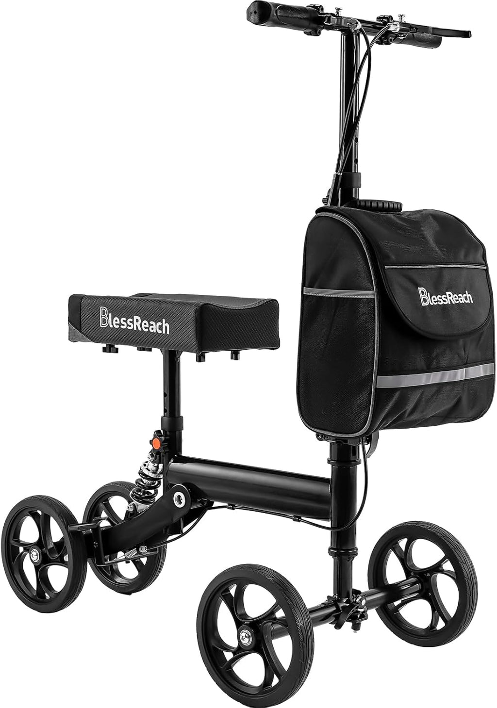 BlessReach Steerable Knee Walker Deluxe Knee Scooter for Foot Injuries, 300 lb

