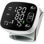 Oklar Rechargeable Wrist Cuff Blood Pressure Monitor, Dual User, LED, Voice, 240