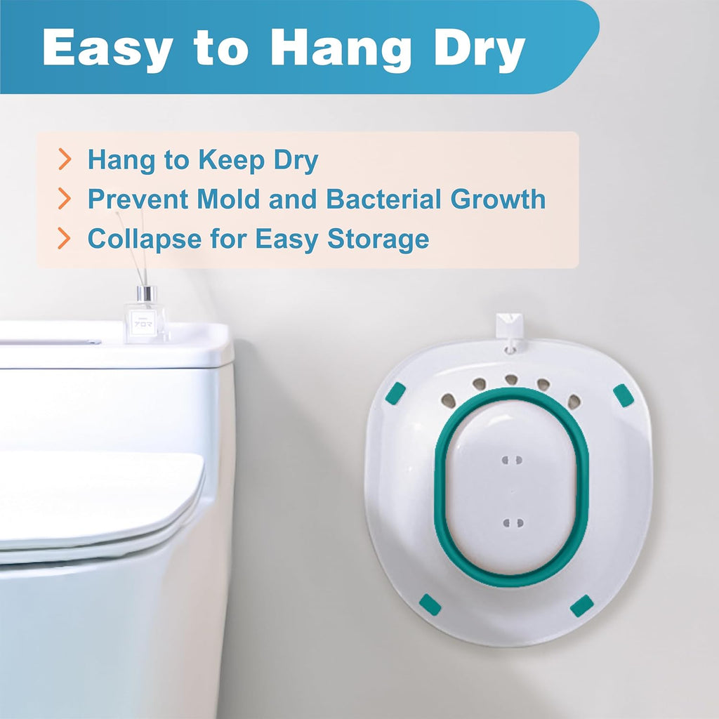 Pochik Sitz Bath for Toilet Seat, Hemorrhoid & Postpartum Perineal Soaking Kit

