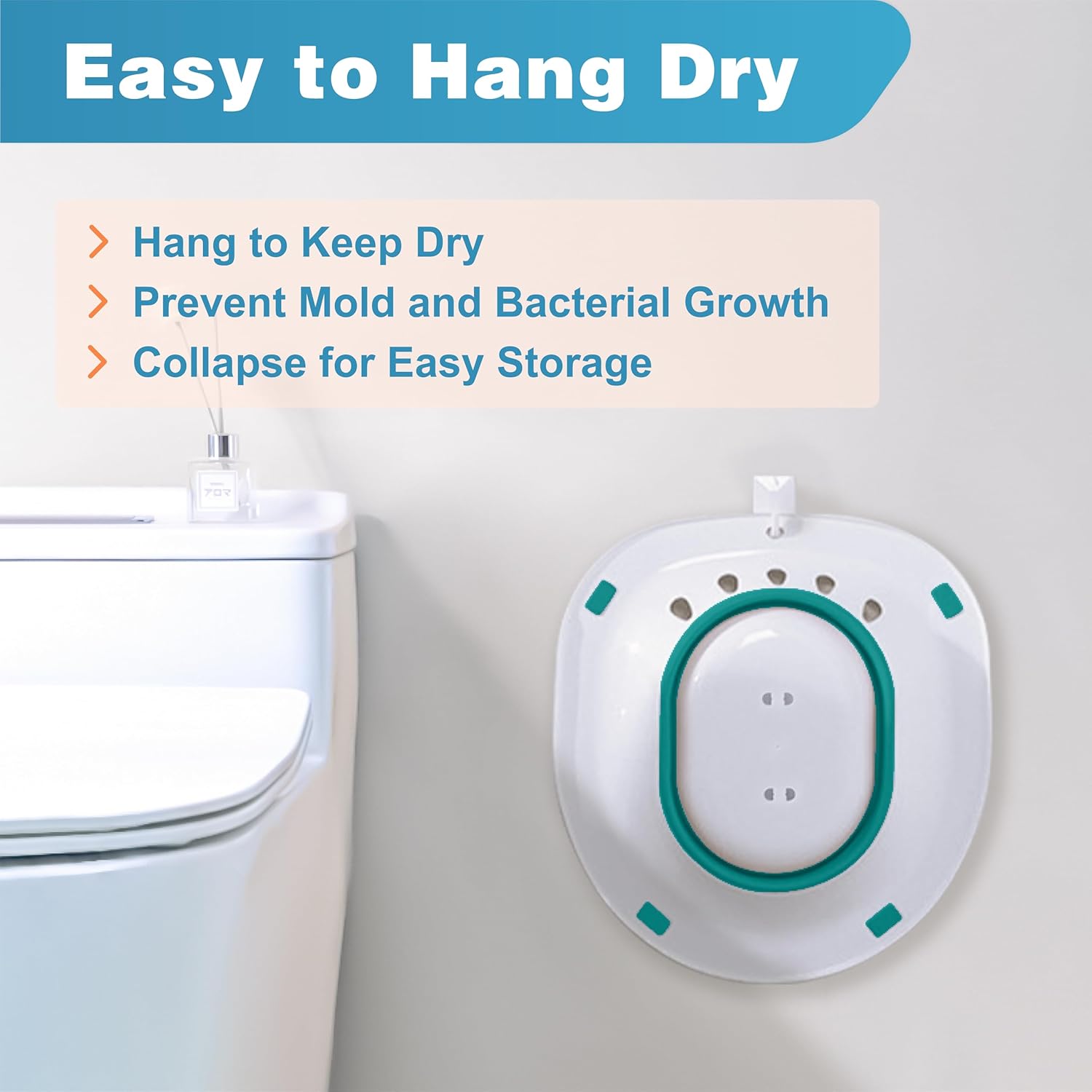 Pochik Sitz Bath for Toilet Seat, Hemorrhoid & Postpartum Perineal Soaking Kit

