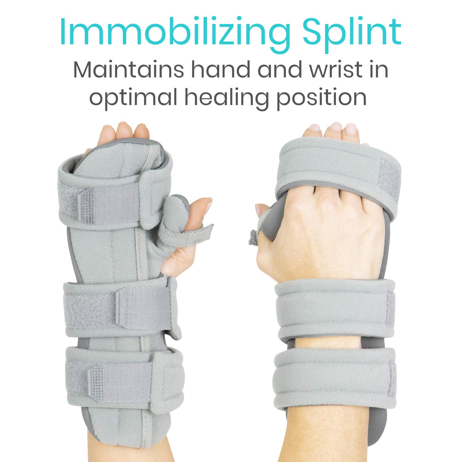 Vive Resting Hand Splint Thumb Stabilizer Wrist Finger Brace for Arthritis Pain

