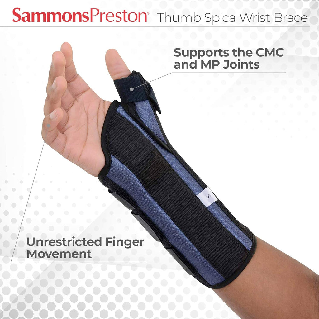 Sammons Preston Thumb Spica Wrist Brace Thumb Splint for CMC and MCP Joints

