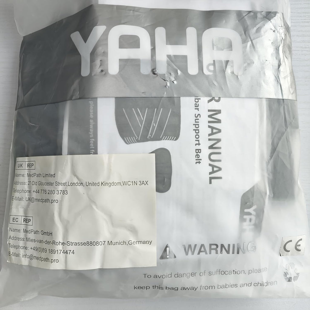YAHA Back Brace Lumbar Support Belt with Lumbar Pad and 7 Stays for Lower Back Pain


