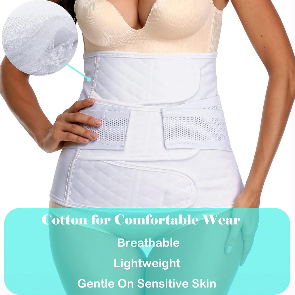 Postpartum Recovery Belly Band Belt Girdle Belly Binder, Cotton

