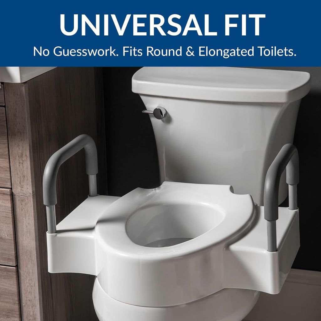 Bemis Rise 4.5 in Toilet Riser for Round and Elongated Toilets

