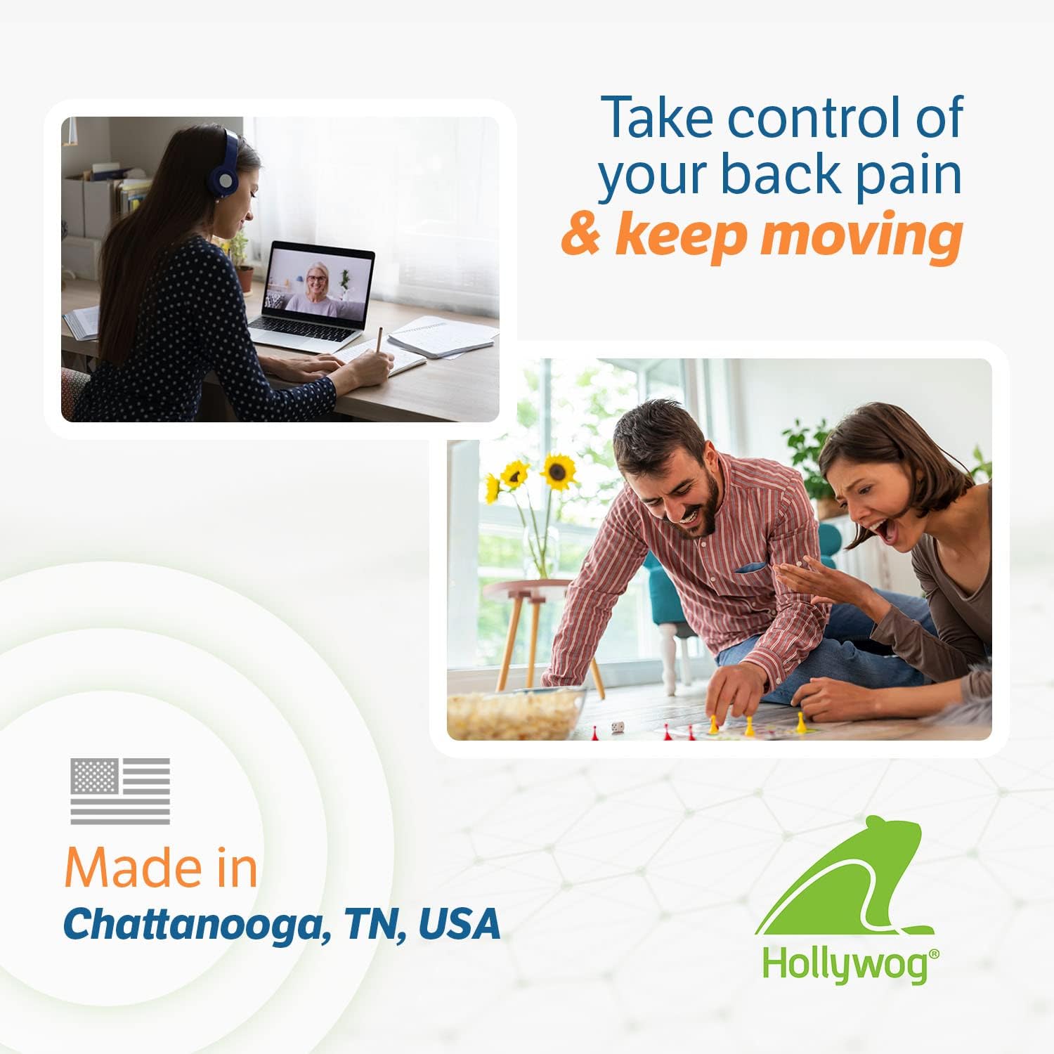 Hollywog TENS Replacement Electrode Pads for WiTouch Pro and Aleve Direct Therapy

