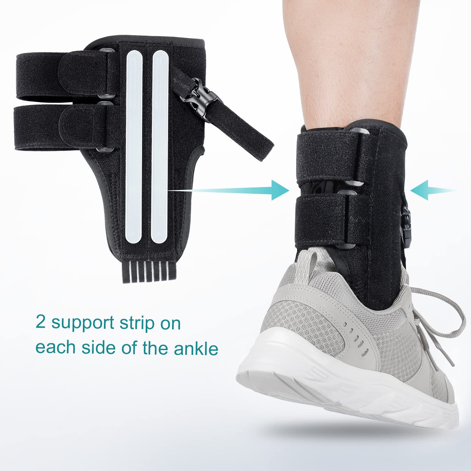 Pozpo Foot Drop Brace for Walking, AFO Ankle Lifting Splint

