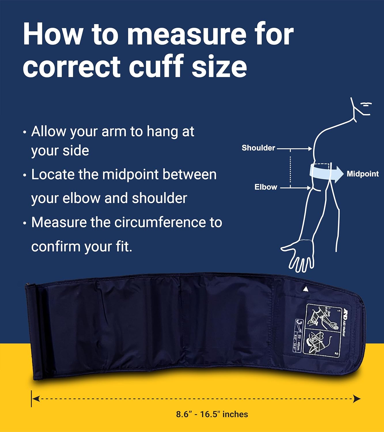 A&D Medical UA-651 Upper Arm Blood Pressure Monitor for Home Use

