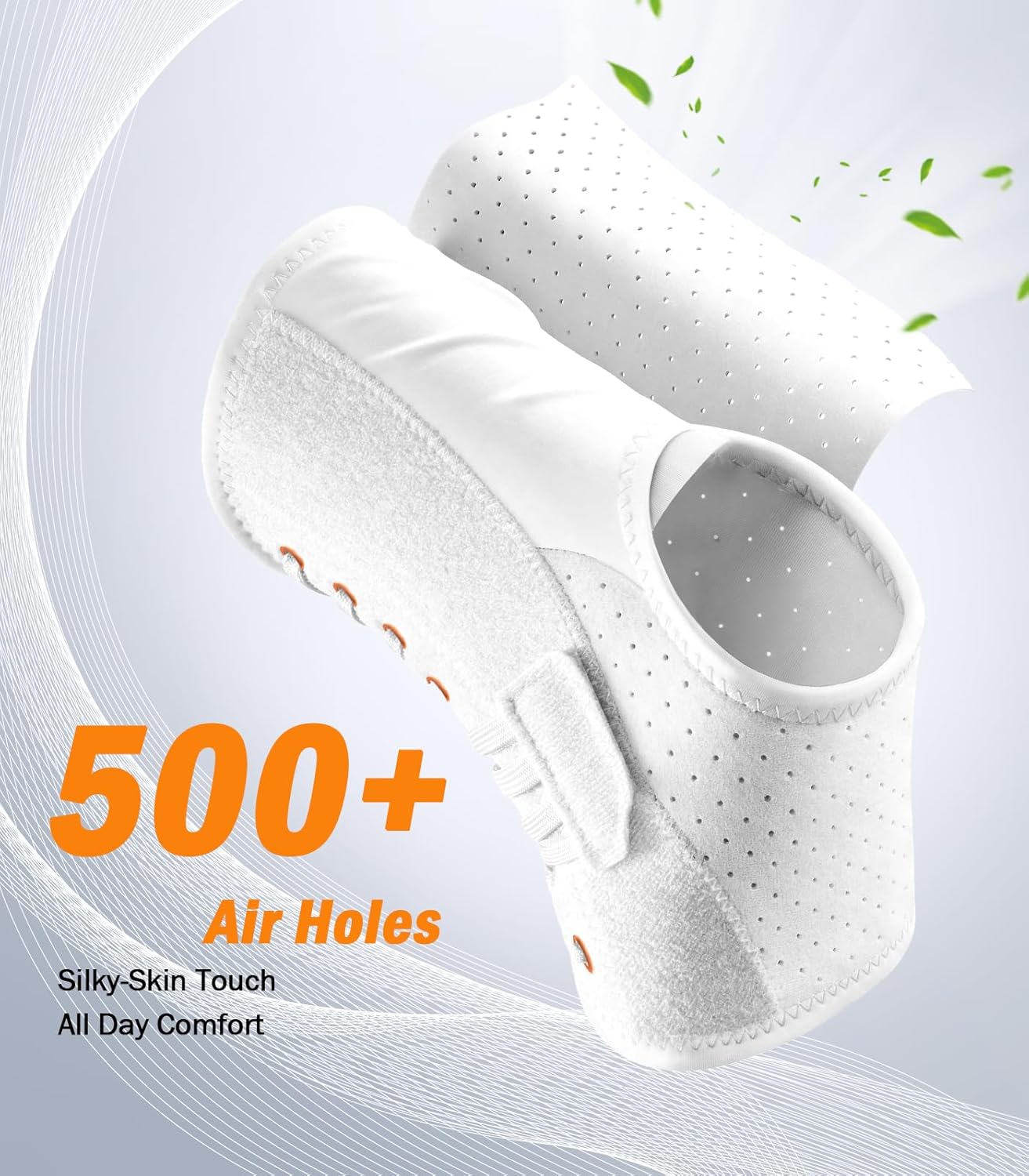 Slim-Fit Ankle Brace with 2 Auto-Shaped Pads, Quick Lace-Up Ankle Support

