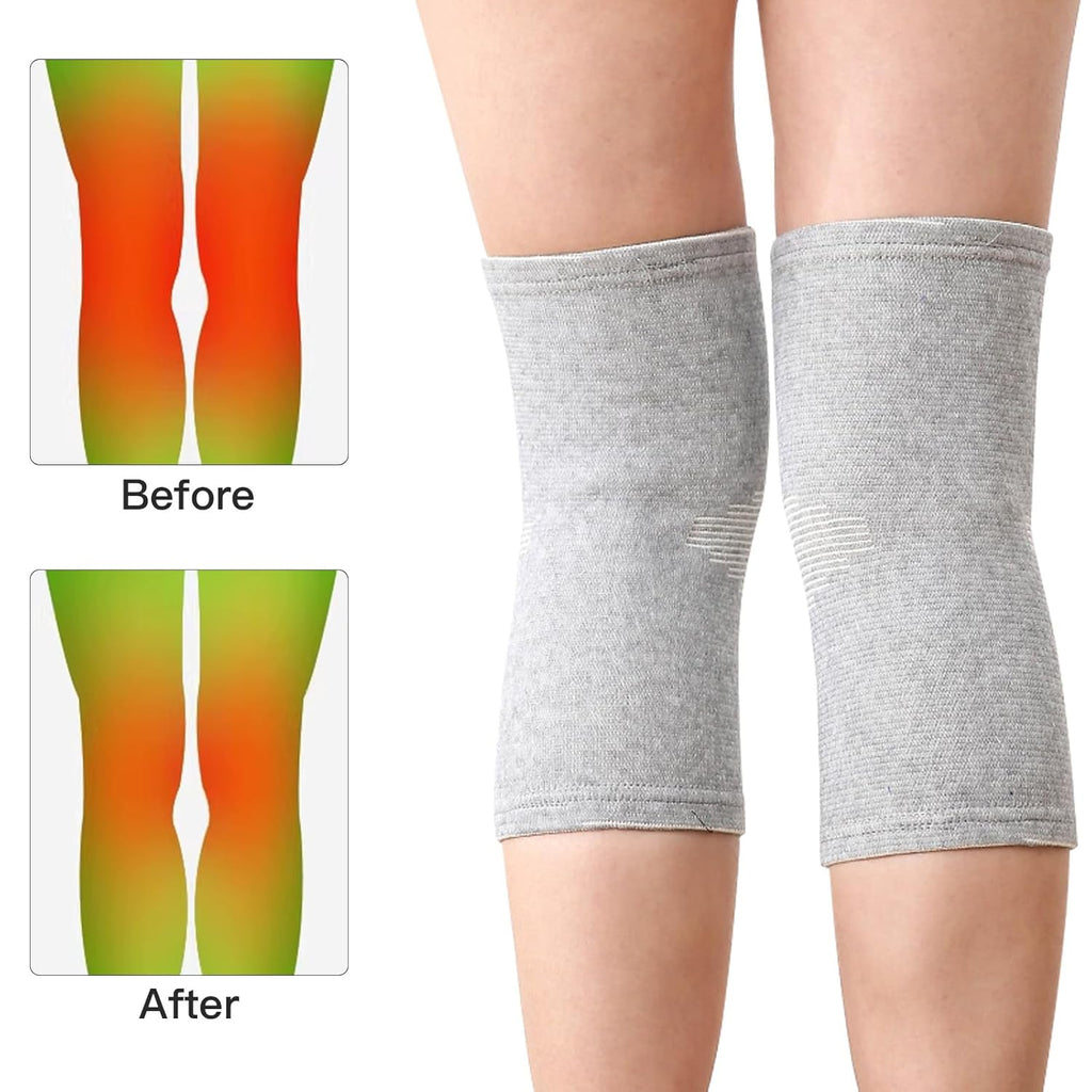 Onecompress Premium Bamboo Knee Sleeve 2-Pack, Compression Support for Knee Pain

