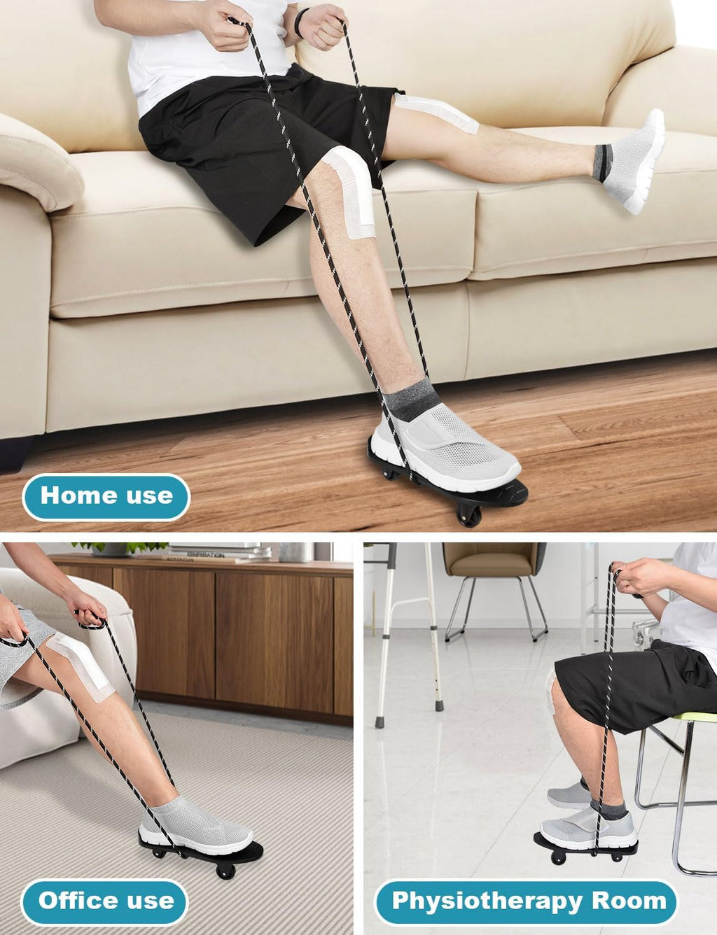 Lamborsafe Knee Glide for Knee Replacement Recovery, Knee Therapy Exercise Equipment

