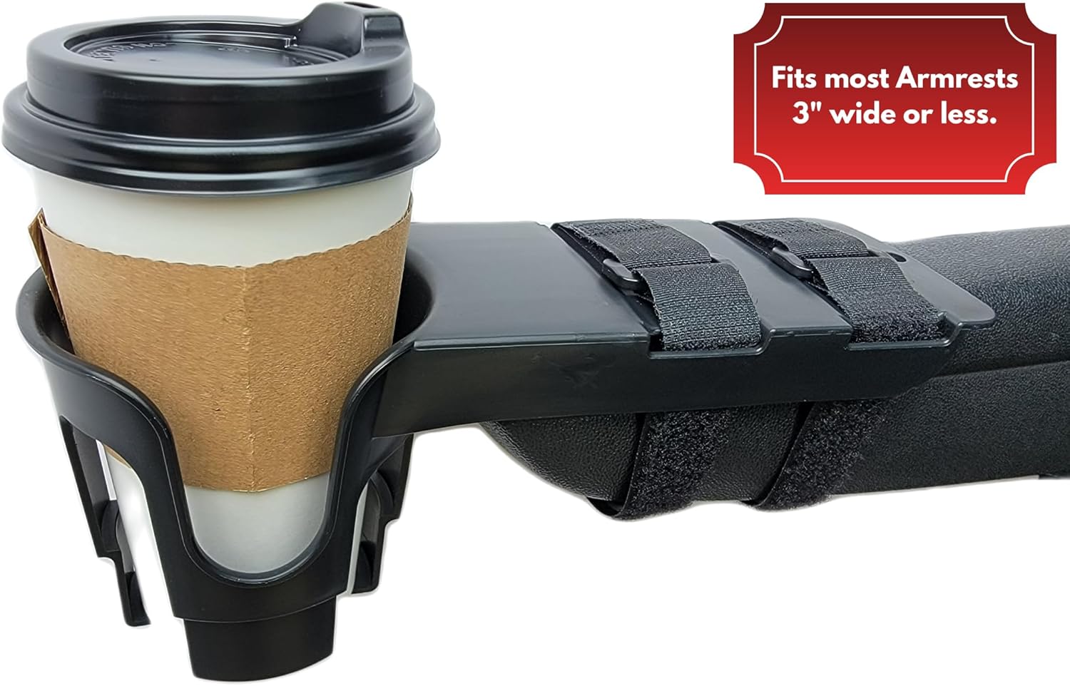 Nearly Universal Wheelchair Cup Holder for Electric Wheelchairs and Mobility Scooters

