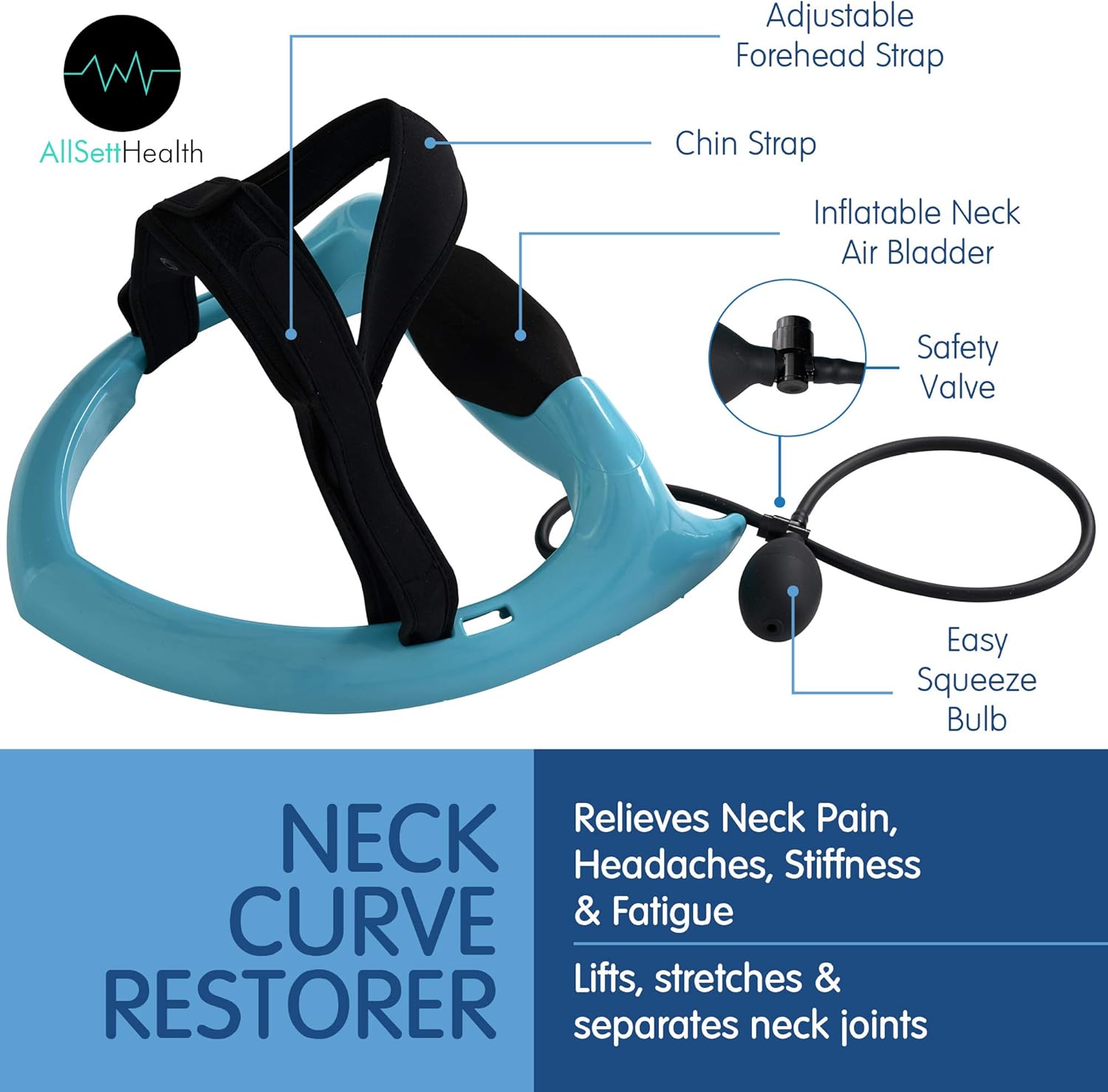 Neck Decompression Exerciser Cervical Spine Hydration Pump Relief for Stiffness

