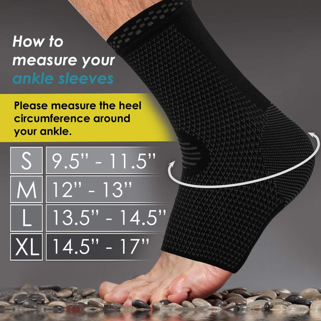 POWERLIX Legs Orthopedic Compression Support Sleeve for Swelling and Sprains (Pair)

