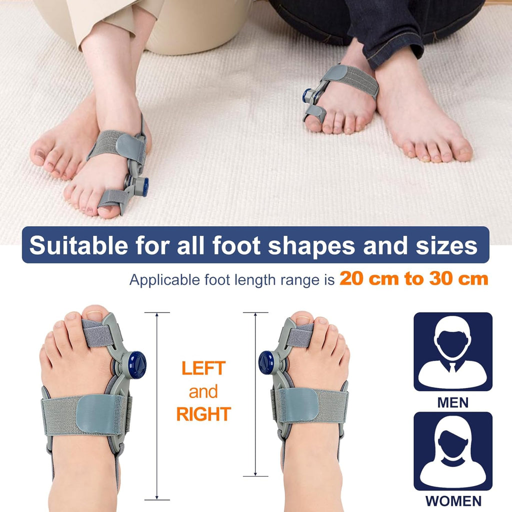 Treatmedy Adjustable Bunion Corrector for Big Toe, Orthopedic Toe Straightener Splint

