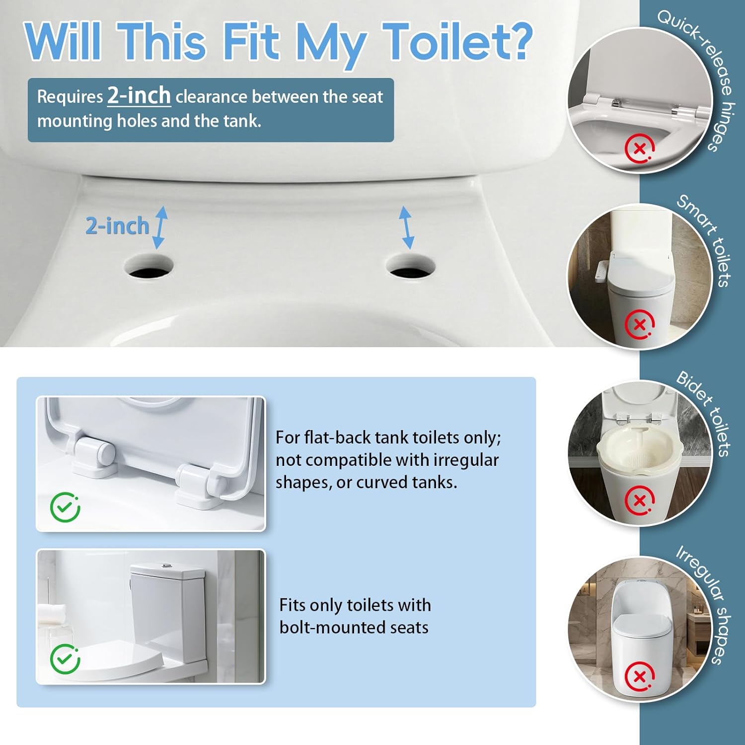 Toilet Safety Rail Grab Bar with Adjustable Width for Toilet Seat, 350 lb

