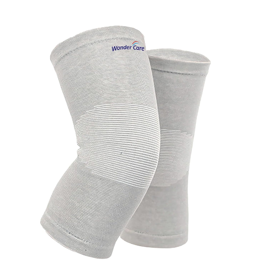 Wonder Care 2-Pack Bamboo Knee Compression Sleeve for Men and Women

