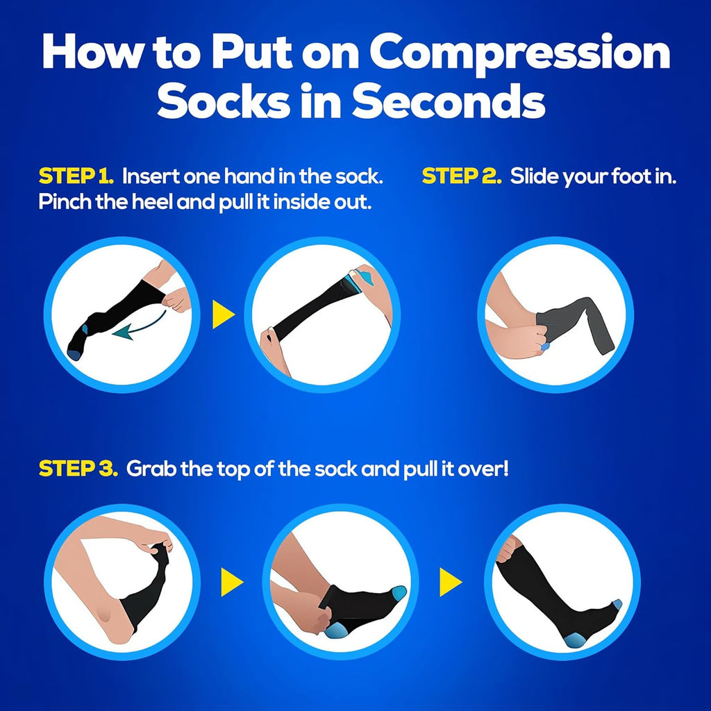 SB SOX 20-30mmHg Compression Socks for Men and Women, Graduated Calf Support

