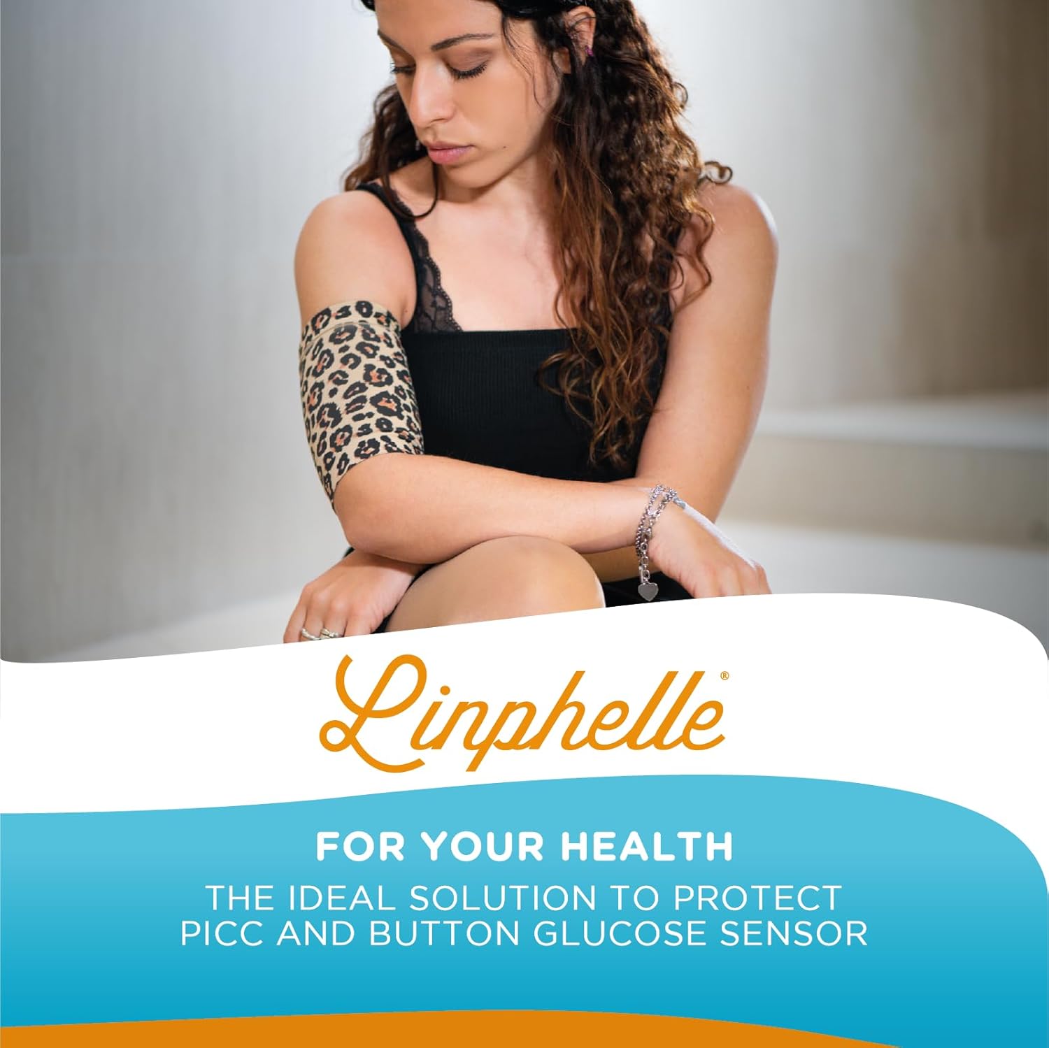 Coverpicc PICC Line Cover, Soft Microfiber Upper Arm Sleeve for IV Protection


