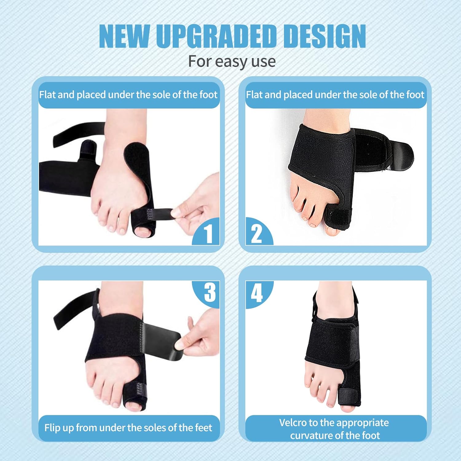 Recovist Bunion Brace for Big Toe Straightener with Aluminum Splints

