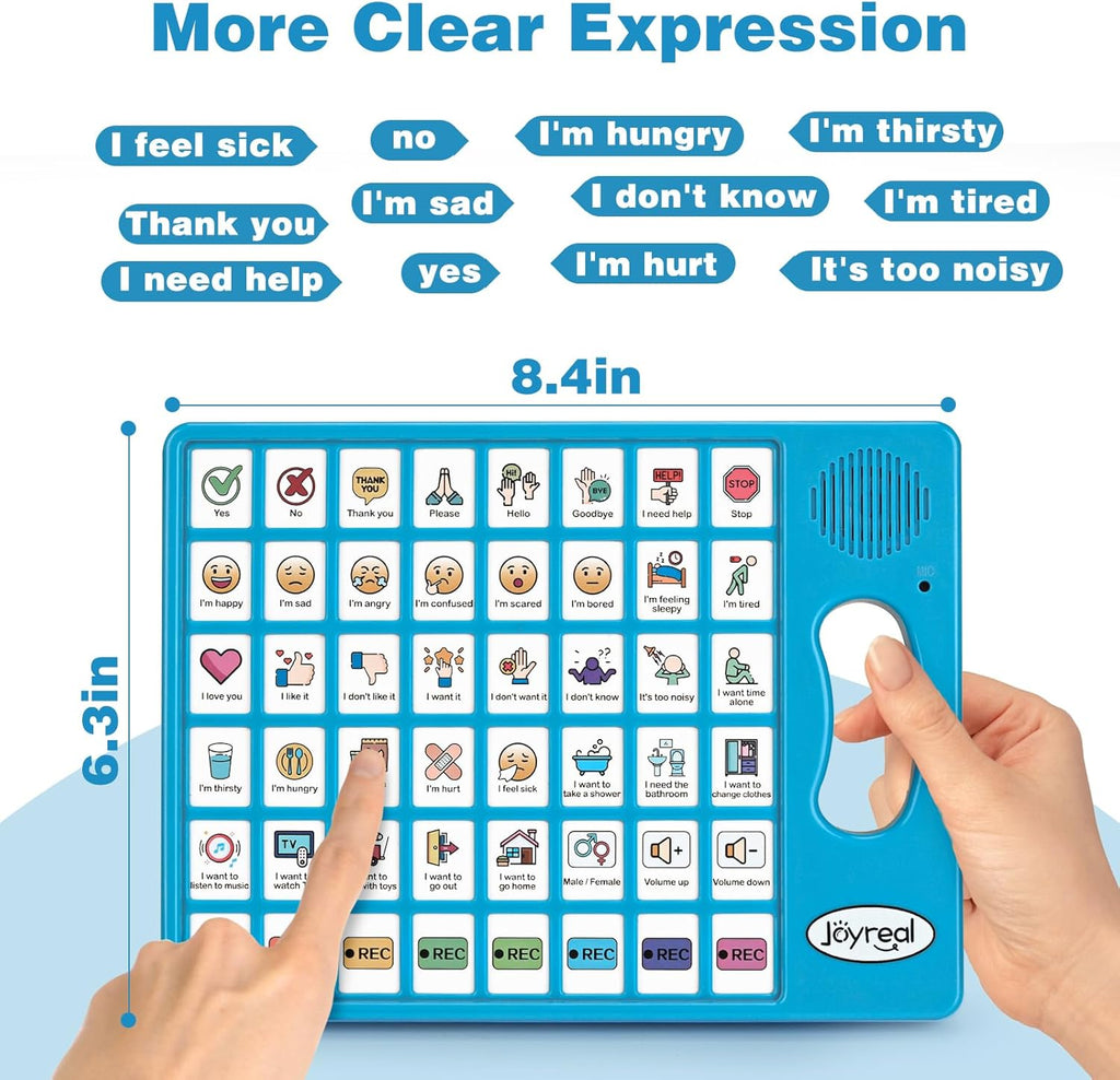 Joyreal AAC Communication Device for Autism, Nonverbal Talker with Programmable Buttons

