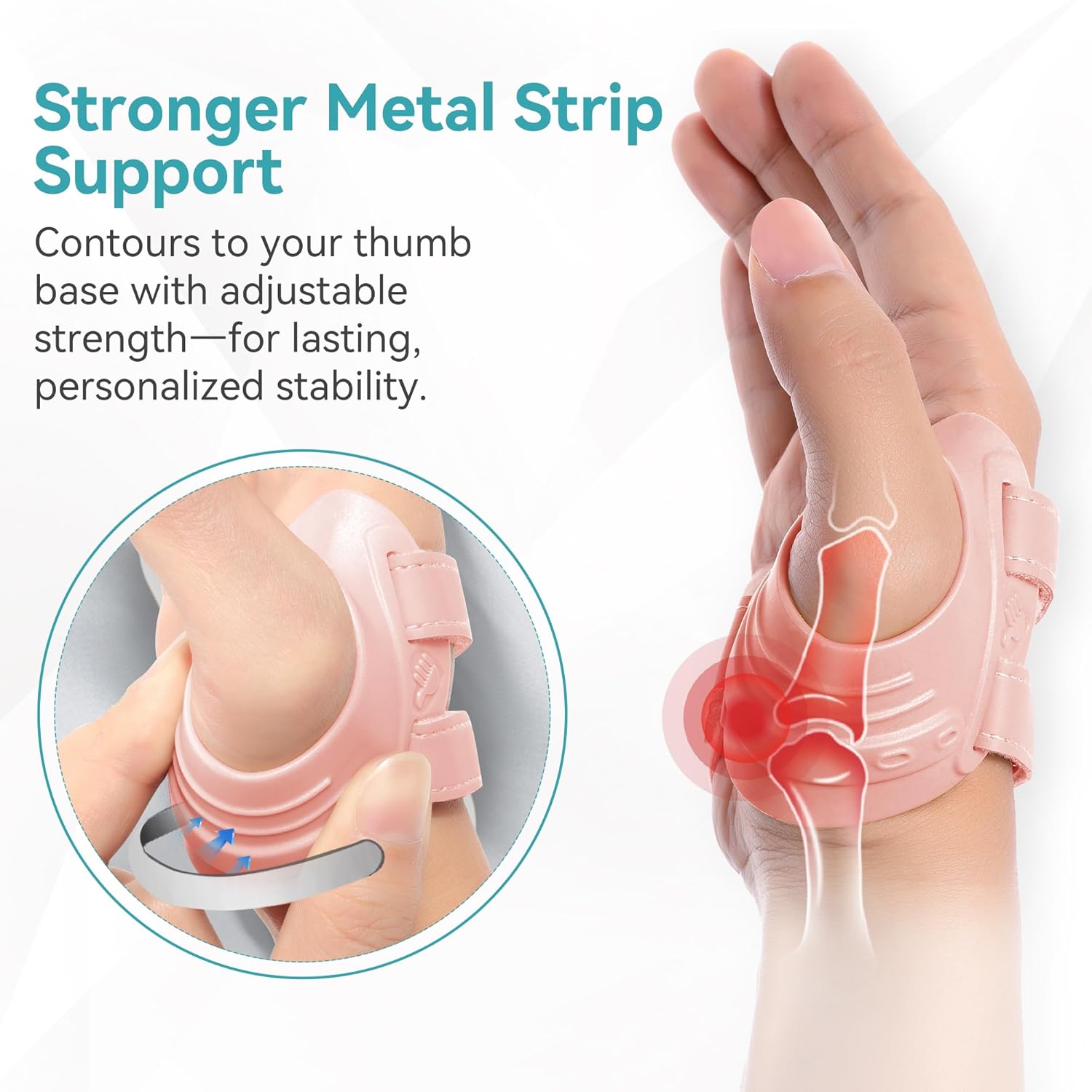 Fortemotus CMC Thumb Brace Splint for Basal Joint Support and Pain Relief

