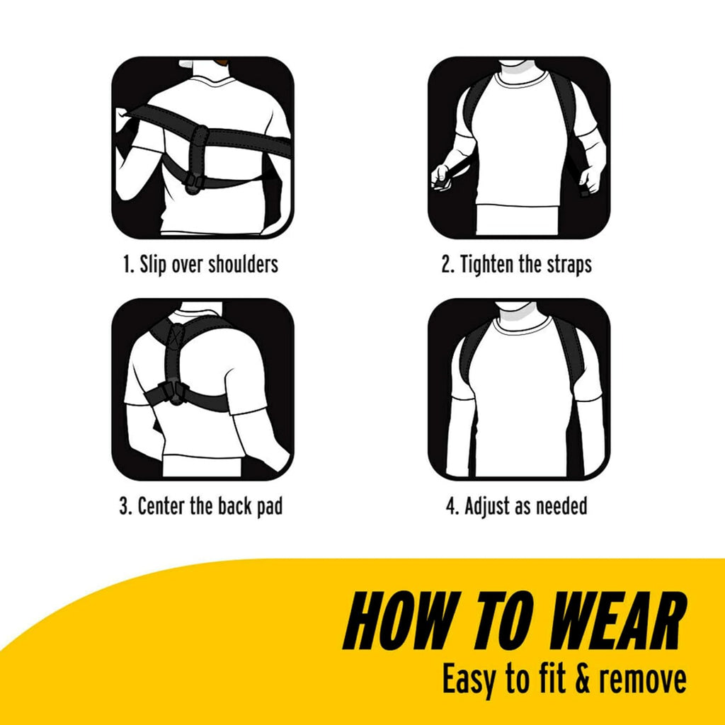 FUTURO Posture Aid for Men and Women, Breathable Shoulder Strap System

