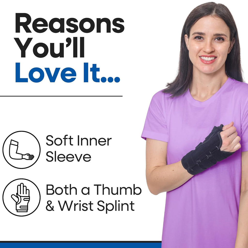 Armstrong America Thumb Spica Splint and Wrist Brace with Adjustable Support

