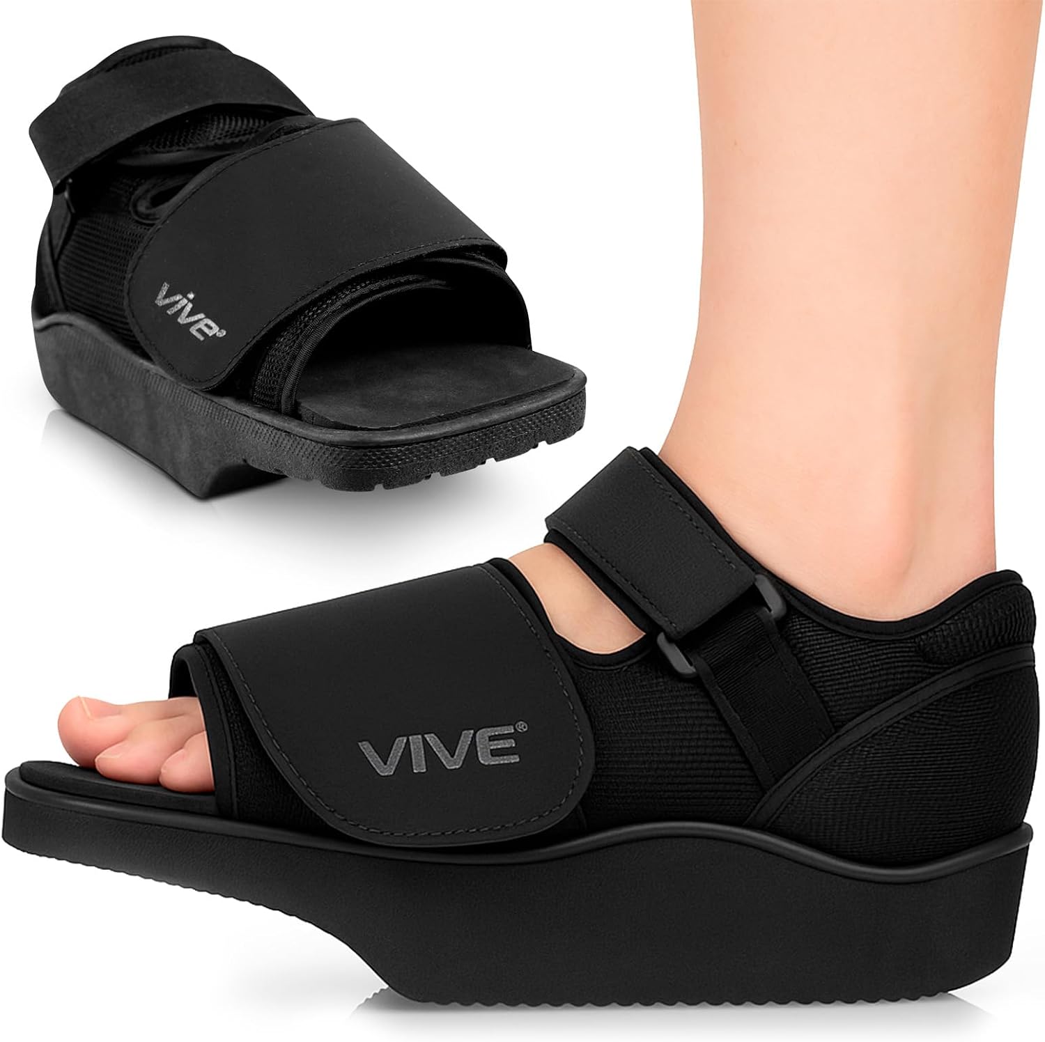 Vive Offloading Post-Op Shoe Forefront Wedge Boot for Broken Toe Recovery

