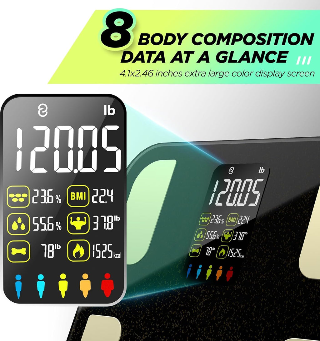 RunStar Smart Body Composition Scale for Weight, BMI, Body Fat, BMR

