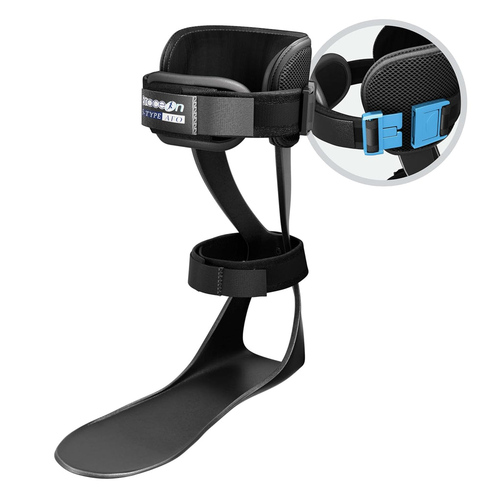 Brace On AFO S-Type Drop Foot Stabilizer Brace, Moldable Trimmable Polyethylene

