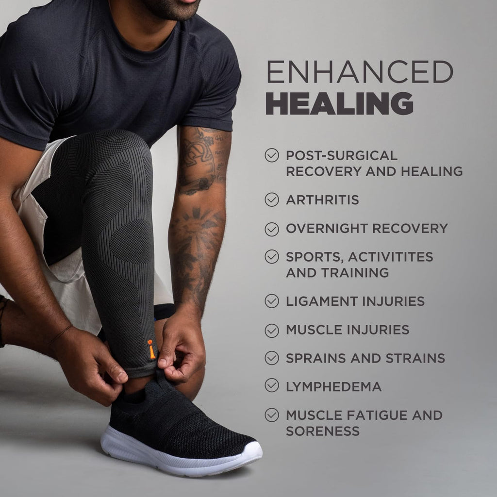 Incrediwear Full Length Leg Sleeve for Circulation, Swelling & Inflammation Relief

