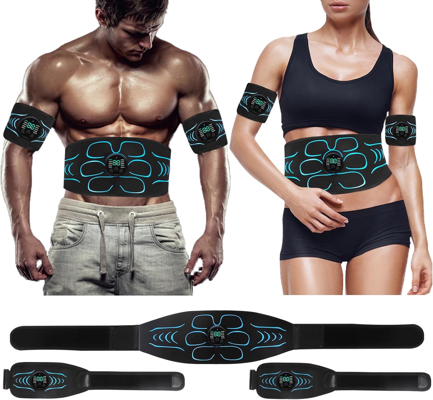 AB Stimulator Fitness Belt Muscle Toner for Abs, Arms, and Legs

