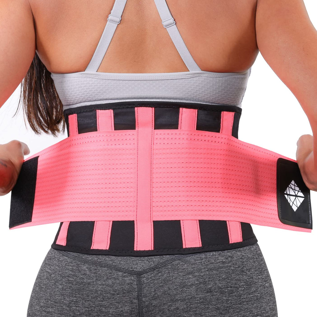 Ultra-Thin Adjustable Lower Back Support Belt with Dual-Tension Straps

