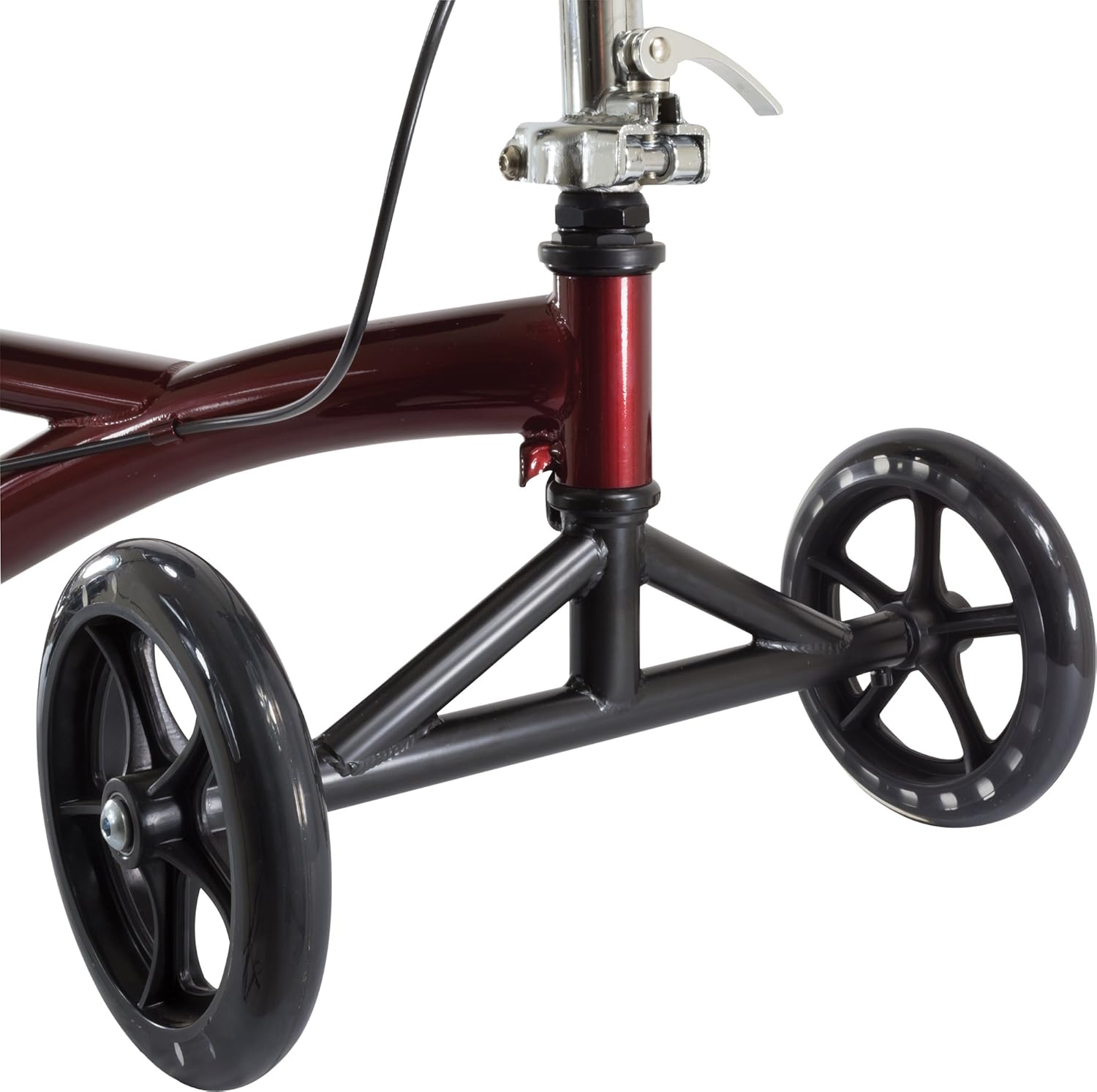 Roscoe Medical Knee Walker Scooter for Adults, Foldable All-Terrain Knee Crutch


