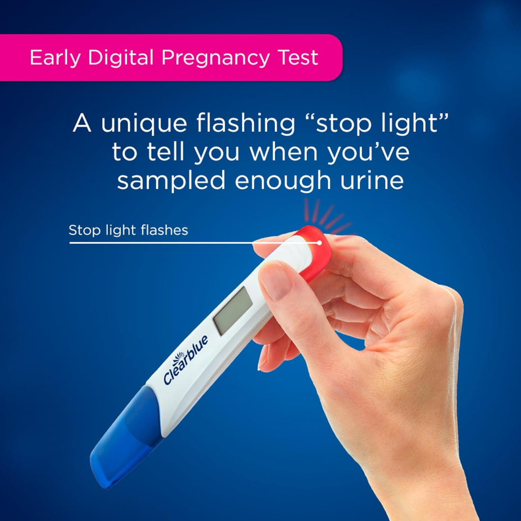 Clearblue Early Pregnancy Test Kit with Digital Results and hCG Tests, At-Home

