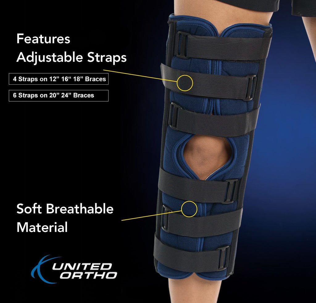 United Ortho 61016 3-Panel Knee Immobilizer Brace

