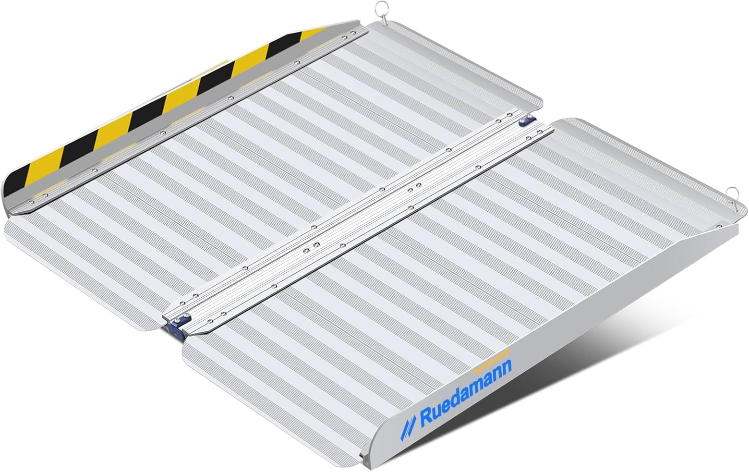 Ruedamann Portable Wheelchair Ramp, Folding Aluminum Non-Slip Ramp for Doorways

