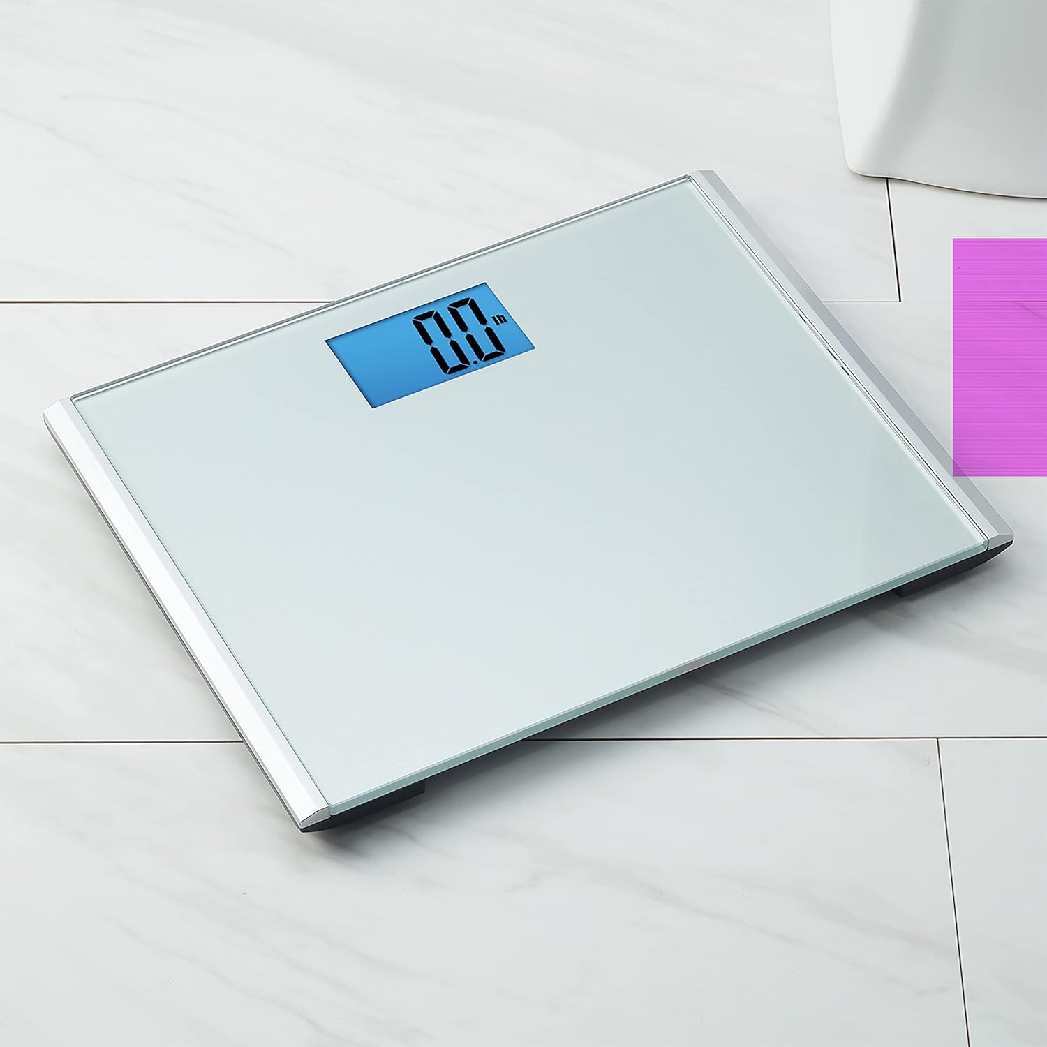 Eat Smart Precision Plus Digital Bathroom Scale, 440 lb Capacity, Step-On Platform

