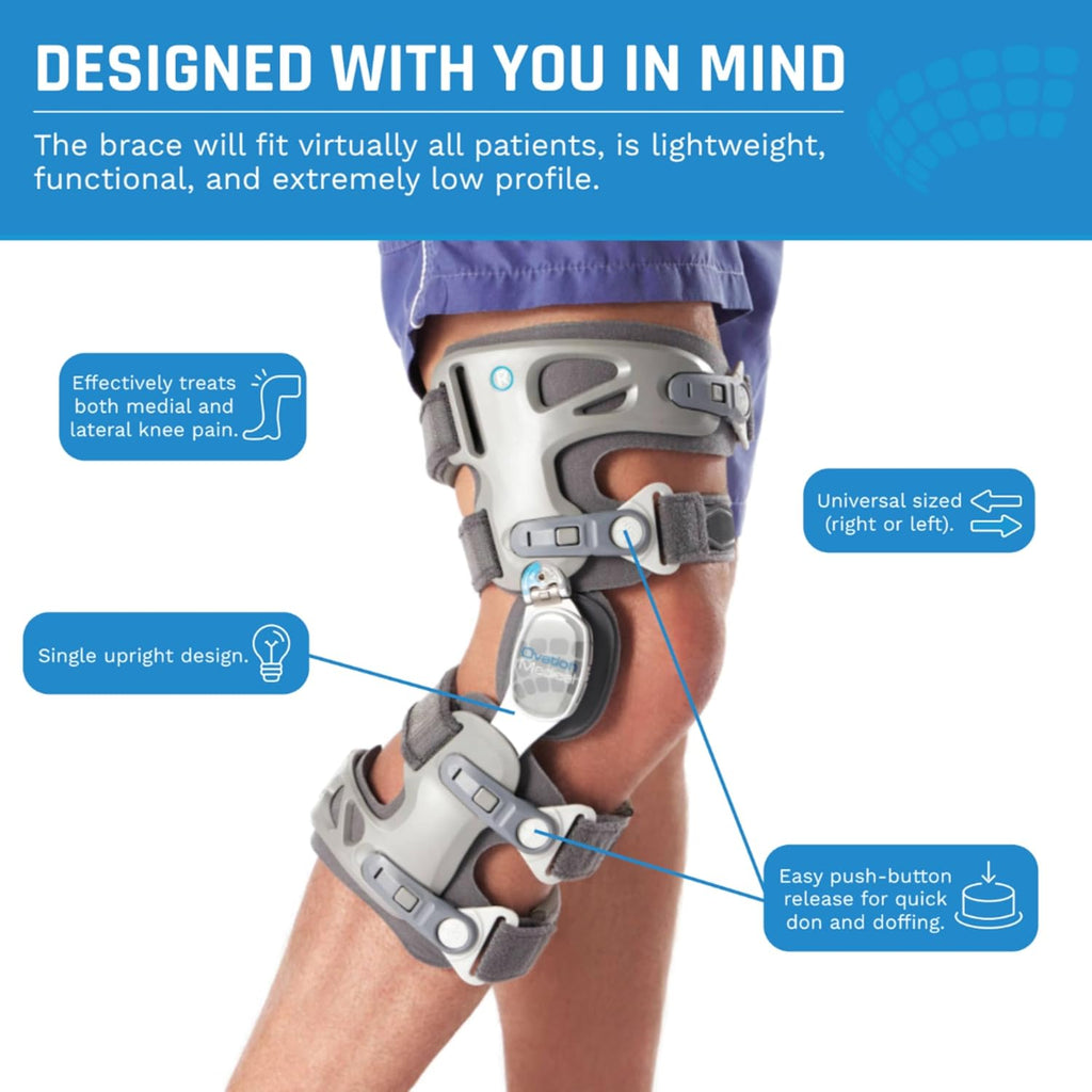 Ovation Medical Game Changer Unloader Knee Brace Hinged OA Knee Support

