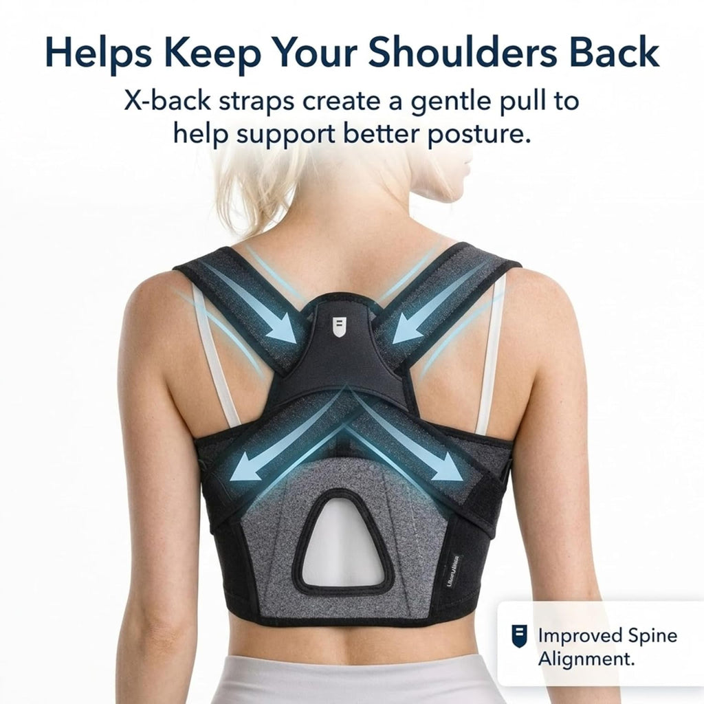 Adjustable Women’s Posture Corrector Upper-Back Brace for Shoulder and Slouching

