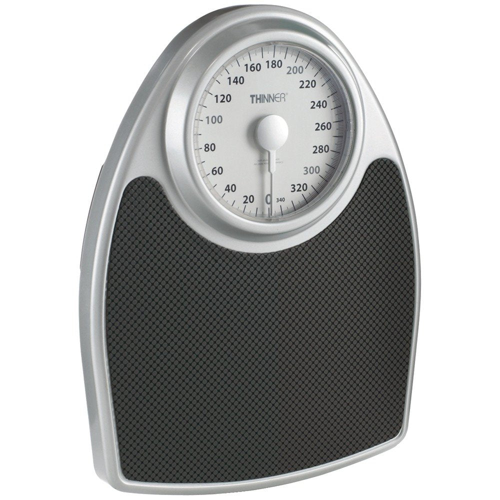 Thinner by Conair Bathroom Weight Scale Rotating Dial Precision Comfort Grip

