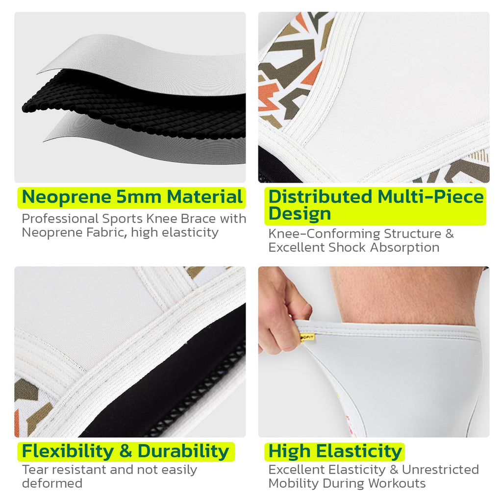 aoFIT 5mm Neoprene Knee Compression Sleeve with Stabilizing Support

