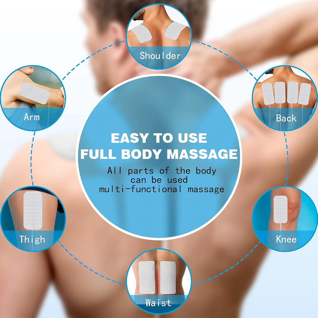 TENS Unit Replacement Electrode Pads, Reusable Latex-Free Self-Stick 24 Pack

