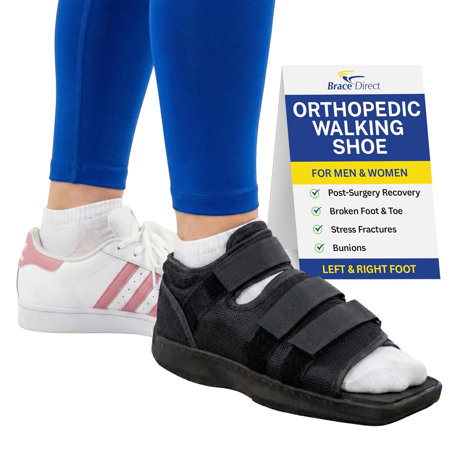 Brace Direct Post-Op Shoe Medical Foot Brace Orthopedic Walking Immobilizer L3260

