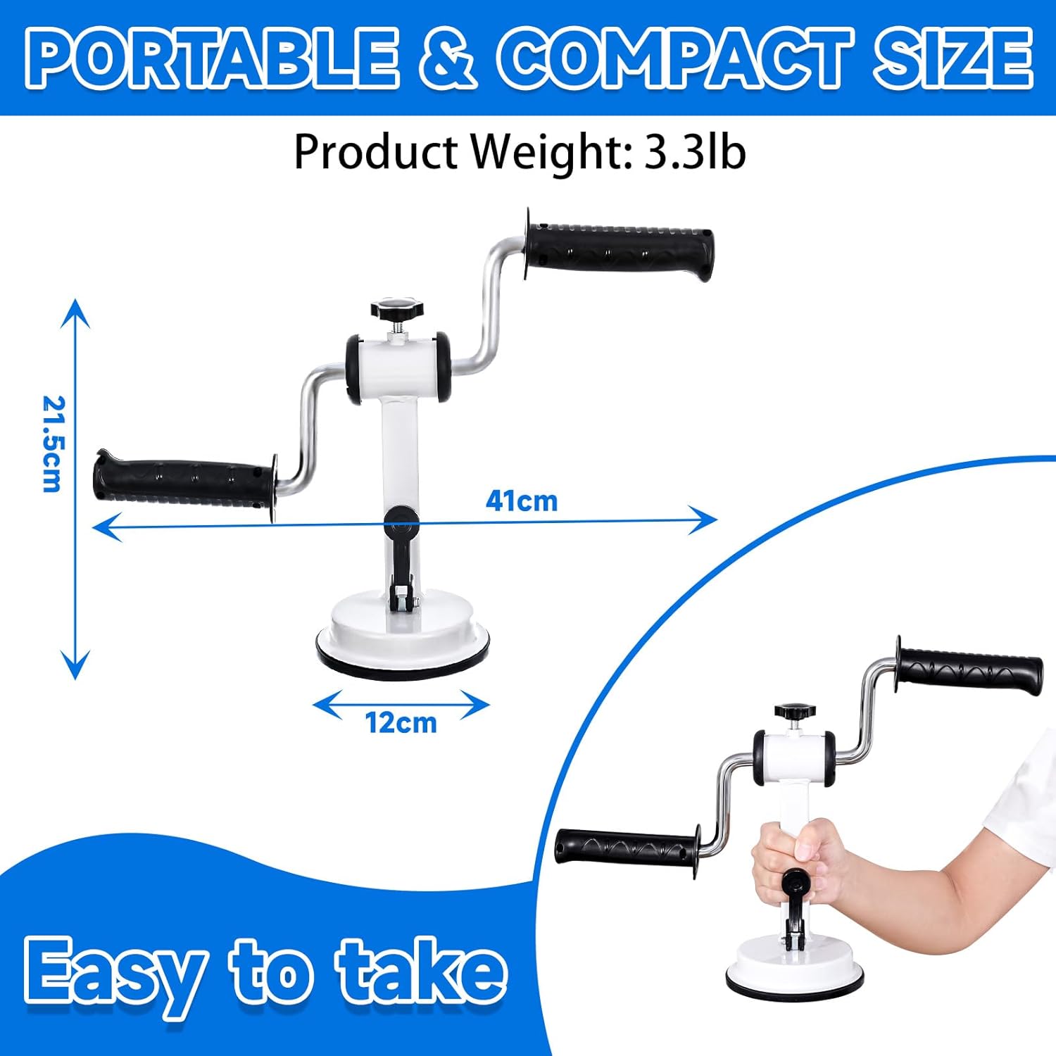 Arm Bike Physical Therapy Device Portable Rehab Exerciser for Arm and Shoulder

