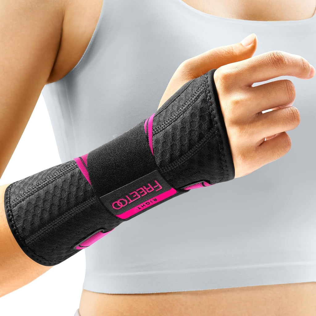 FREETOO Carpal Tunnel Wrist Brace Night Support Wrist Splint for Tendonitis Arthritis

