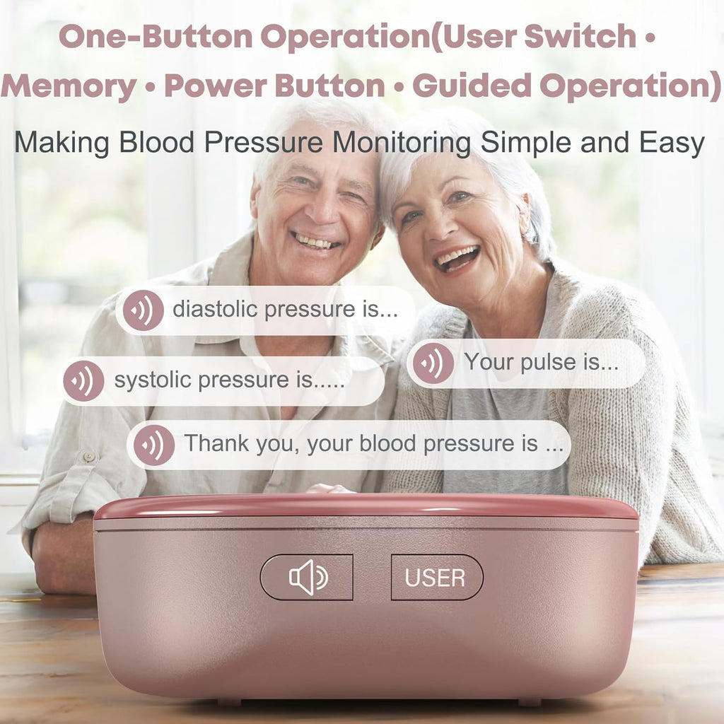 Guaever Wrist Blood Pressure Monitor Rechargeable BP Machine for Home Use

