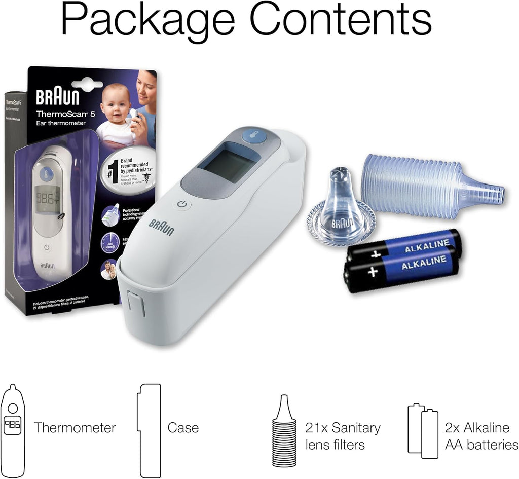 Braun ThermoScan 5 Digital Ear Thermometer with ExacTemp Stability Indicator

